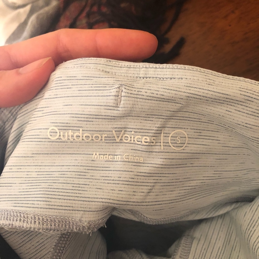 Outdoor Voices - Ice Blue 7/8 Tech Sweat Leggings